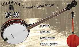 Indiana Resonator Banjo Package